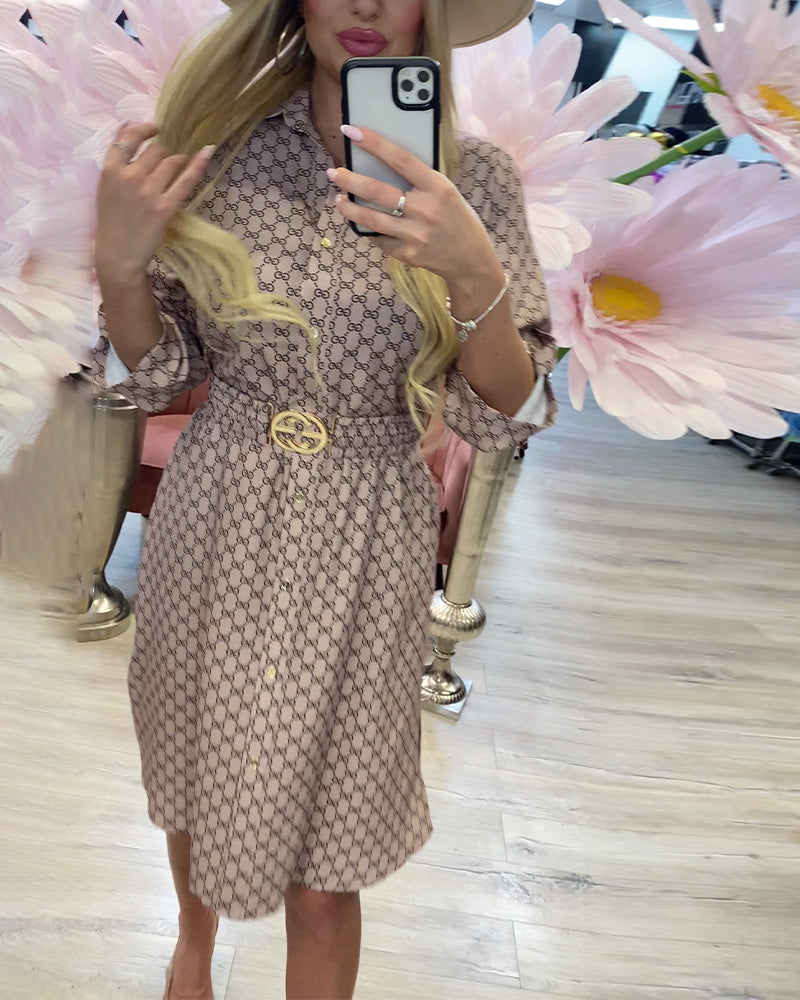 Eline – Robe chemise à col revers