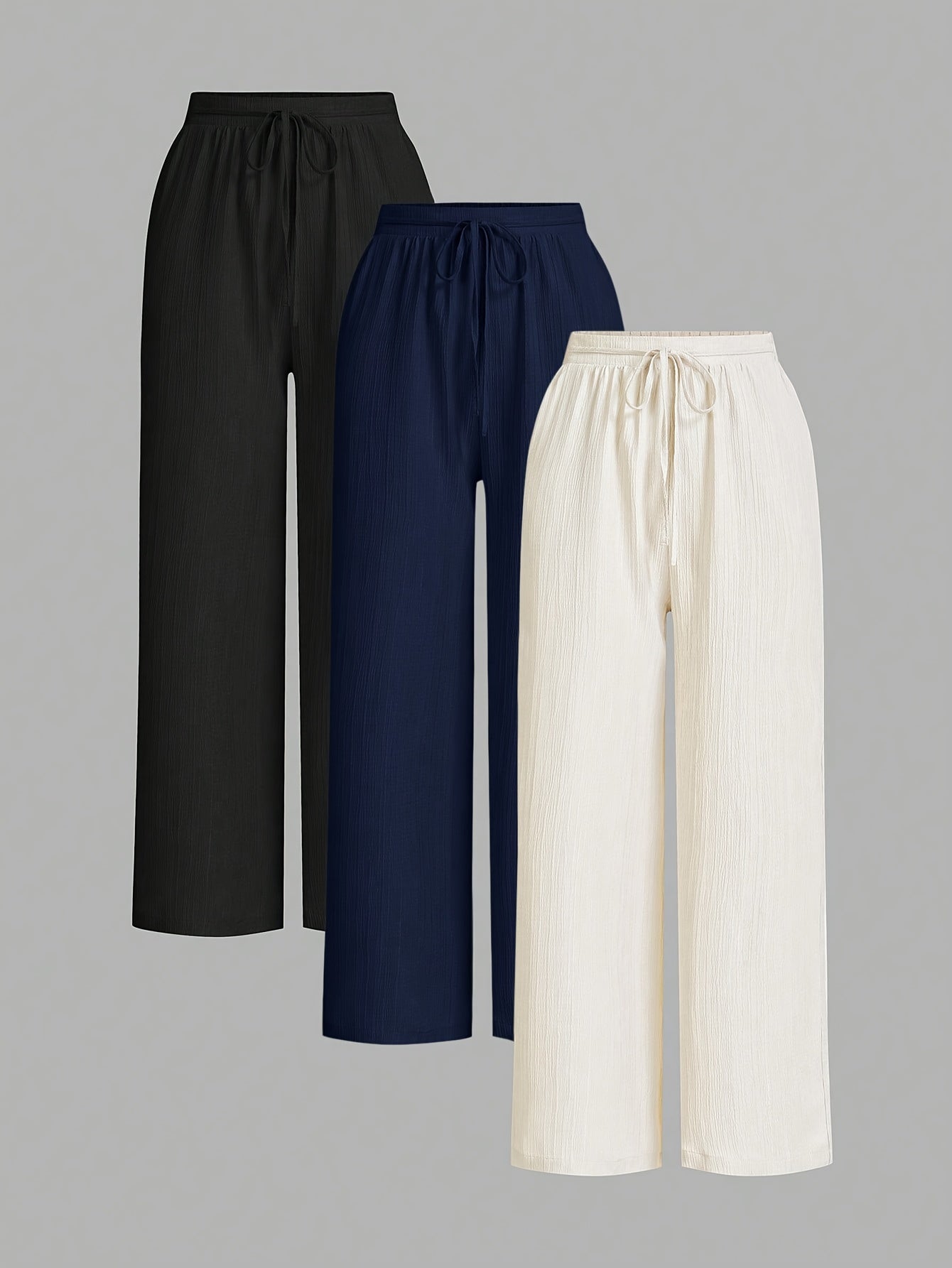 Calypso – Pack 3 pantalons légers femme fluide