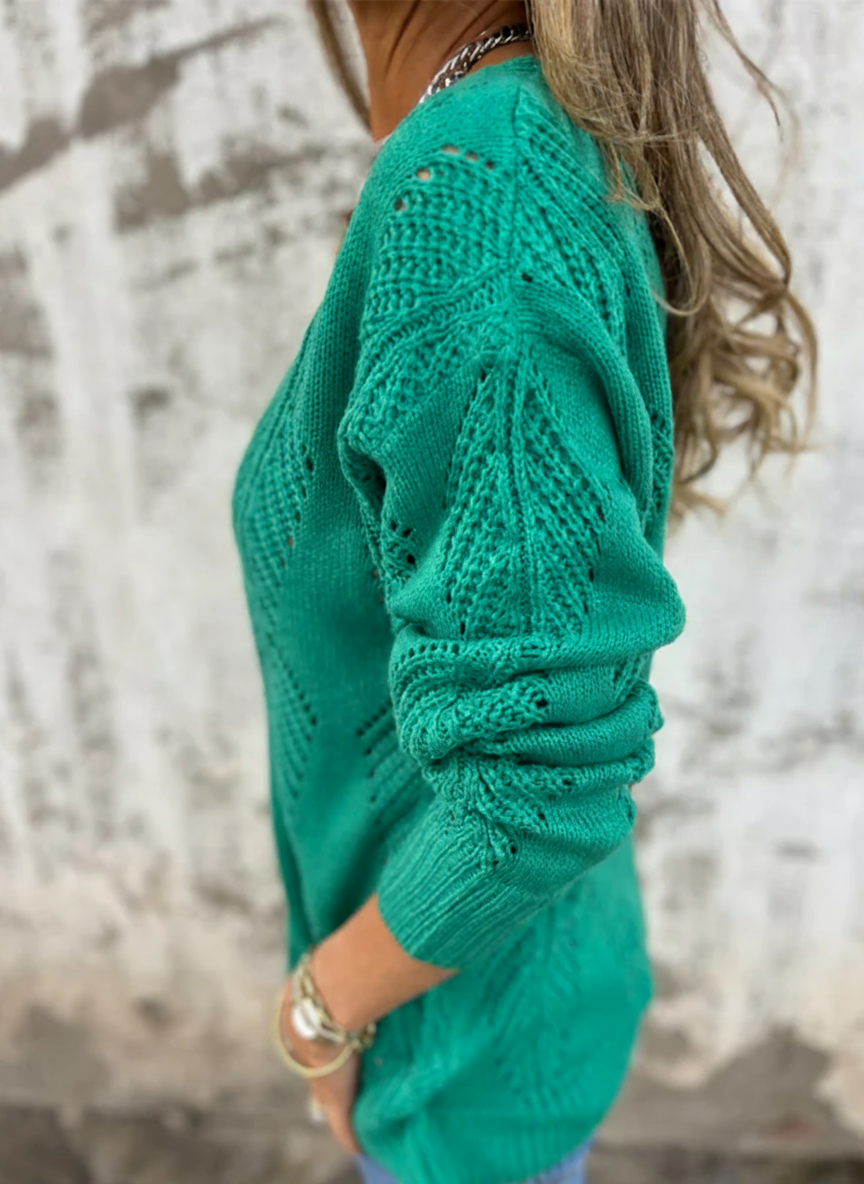 Cardigan Neiva – Réversible à Motif Feuillage