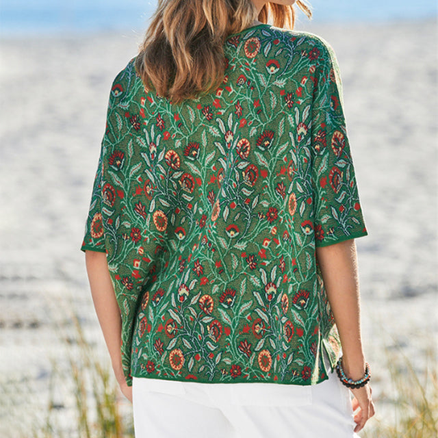 T-Shirt Rétro Avec Imprimé Floral