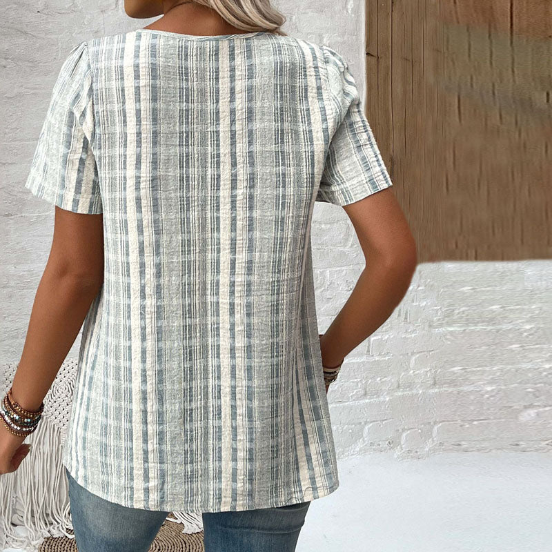 Blouse Rayée Décontractée