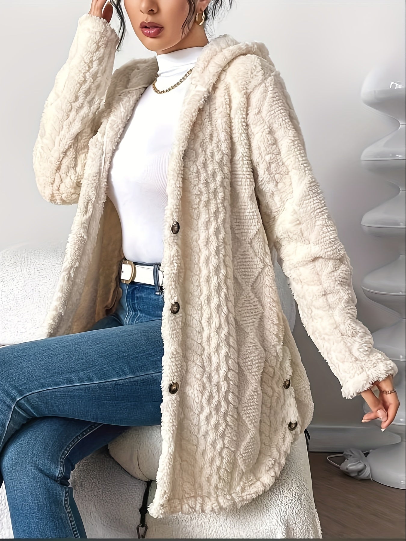 Cardigan Capuche Cozy Chic
