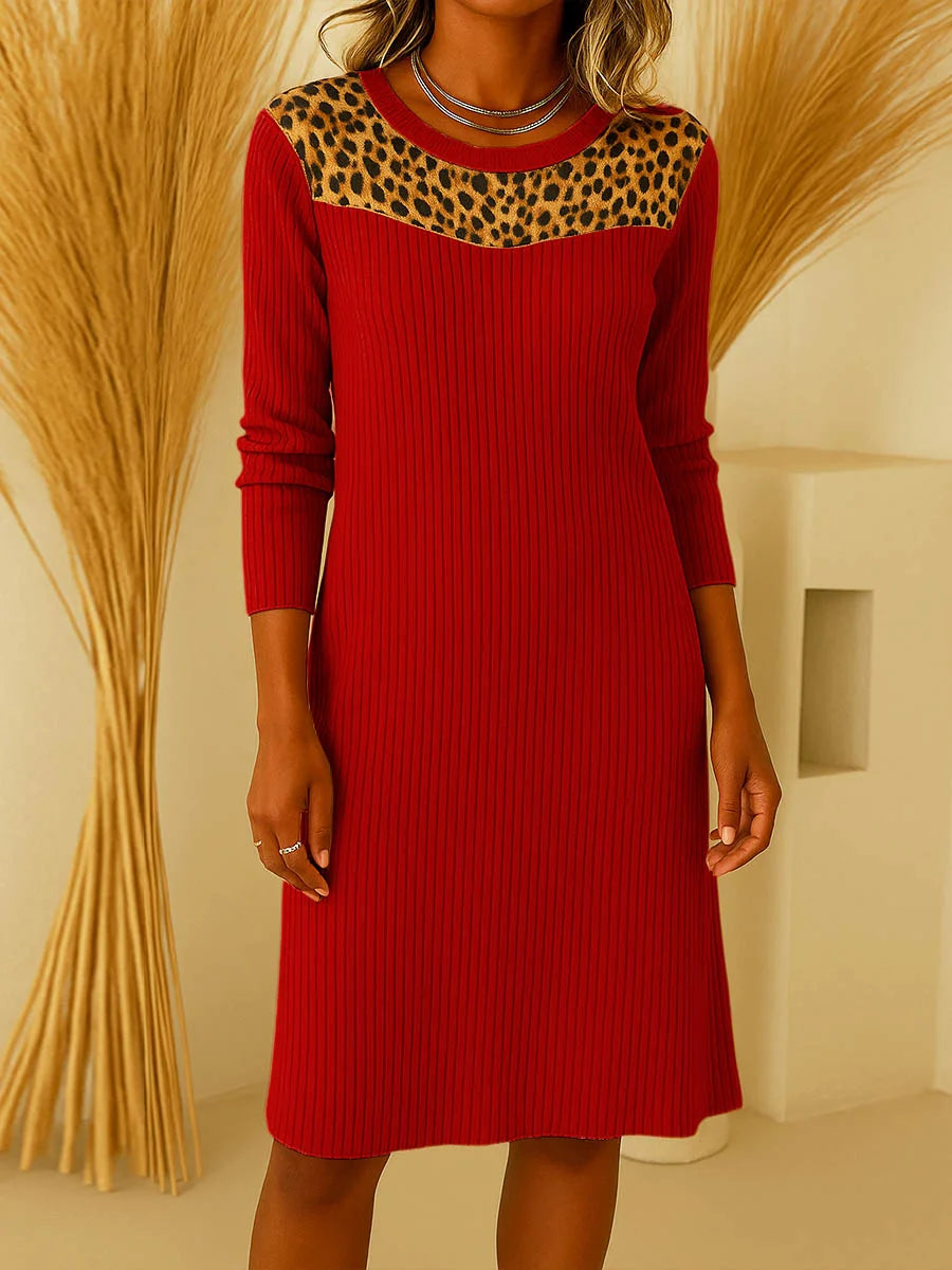 Robe Malena – Coupe Ample & Col Rond Élégant