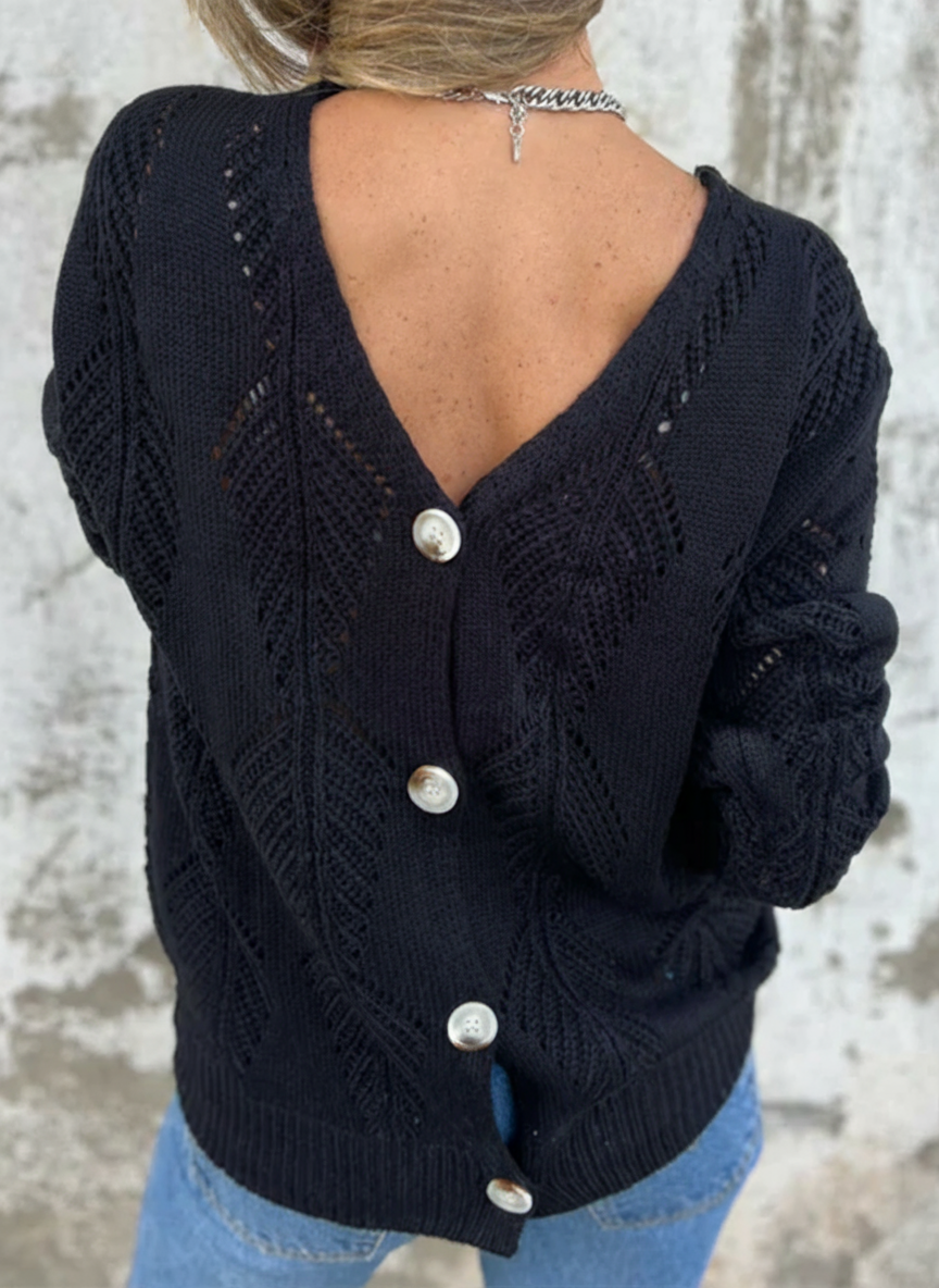 Cardigan Neiva – Réversible à Motif Feuillage