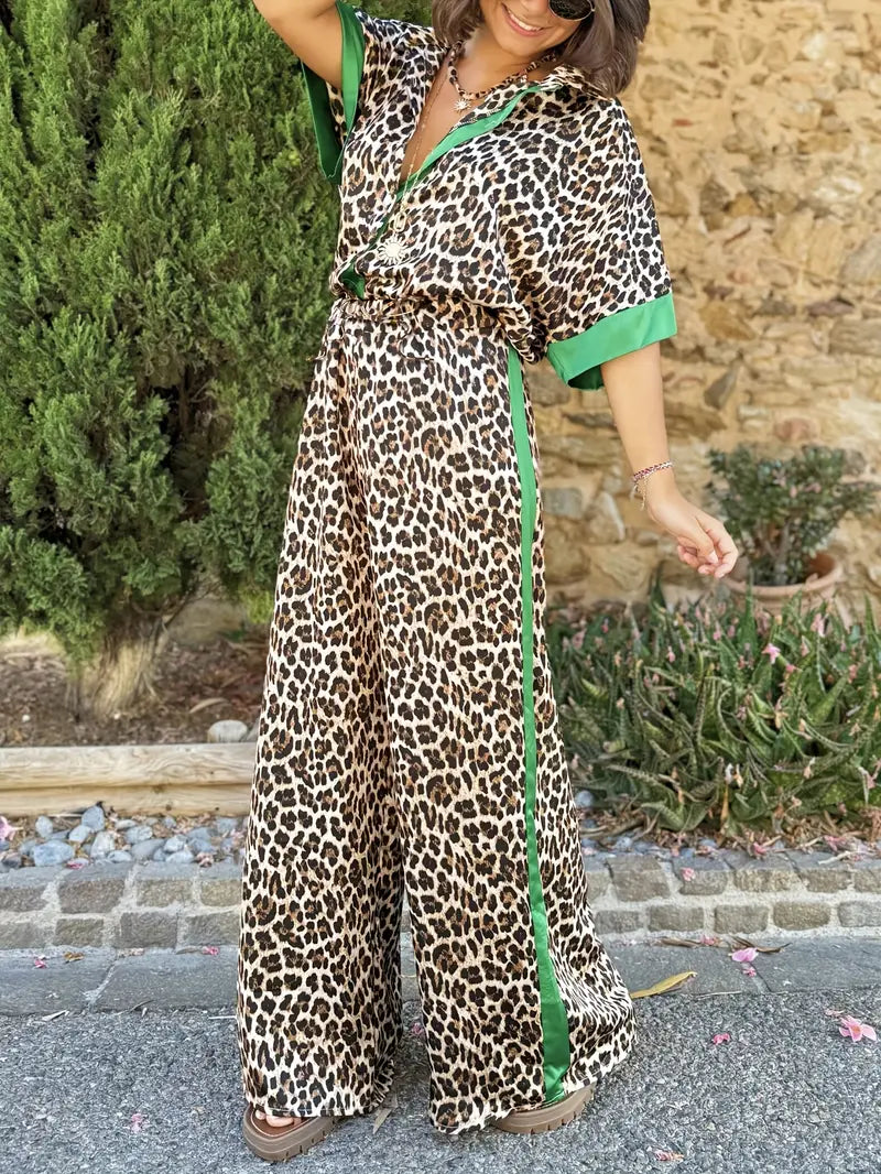 Vita – Ensemble large imprimé léopard fluide