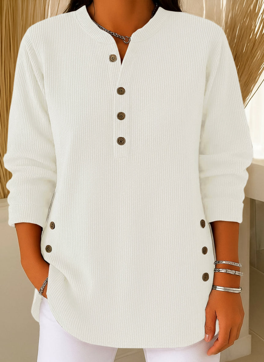 Pull Adelys – Col Rond Classique en Maille Unie