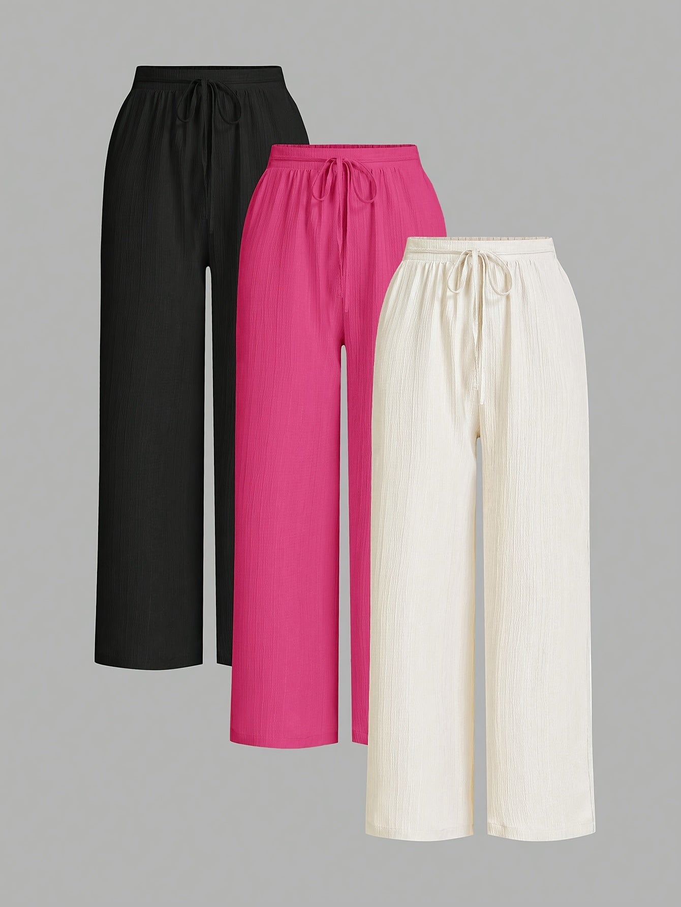 Calypso – Pack 3 pantalons légers femme fluide