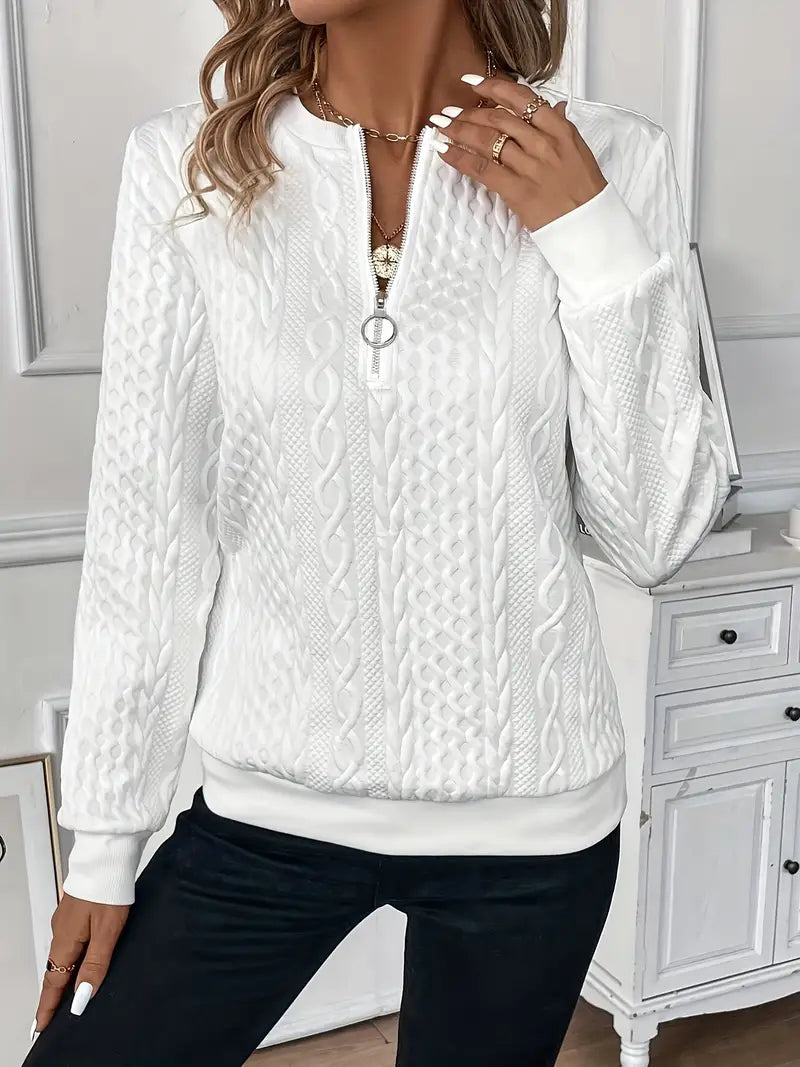 Pull Amyra – Zippé & Confort Premium