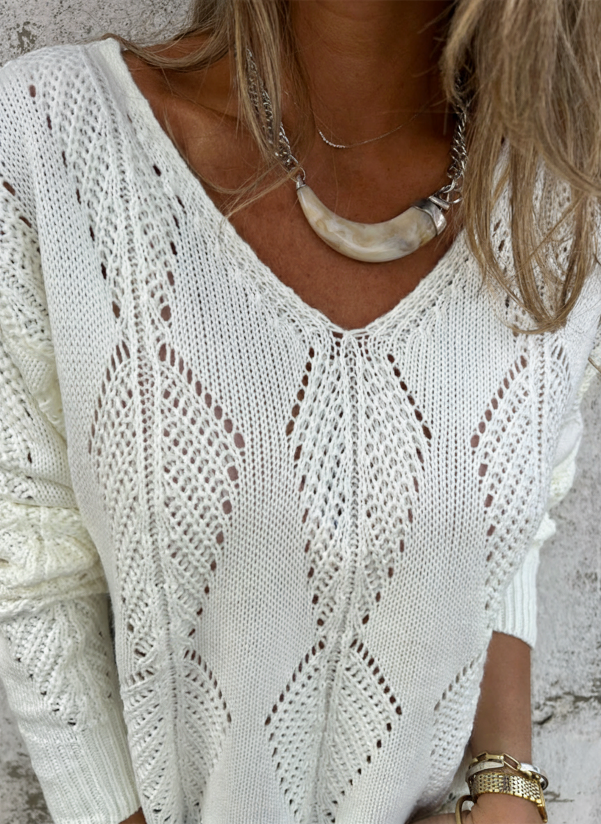 Cardigan Neiva – Réversible à Motif Feuillage