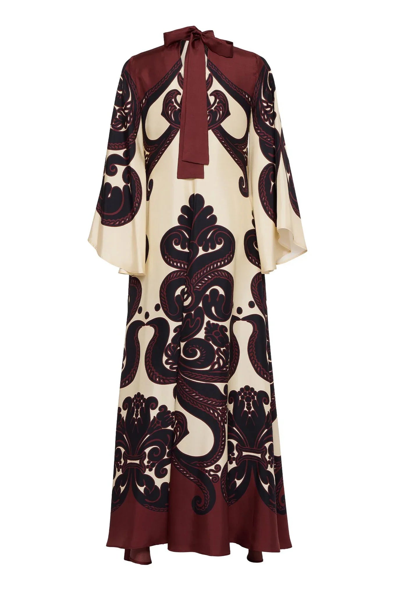Robe en satin à imprimé grenadille