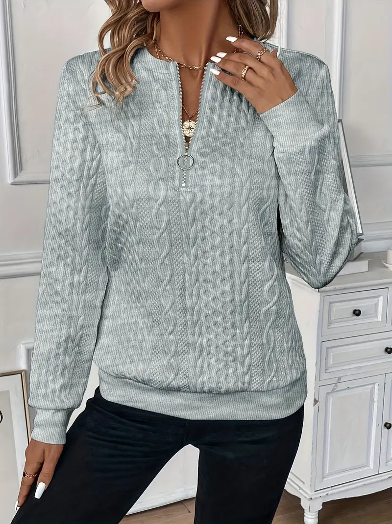 Pull Amyra – Zippé & Confort Premium