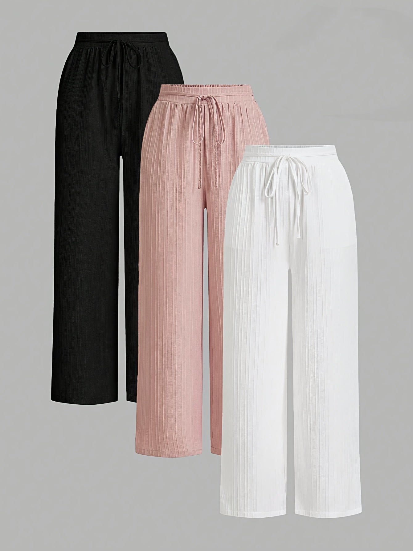 Calypso – Pack 3 pantalons légers femme fluide