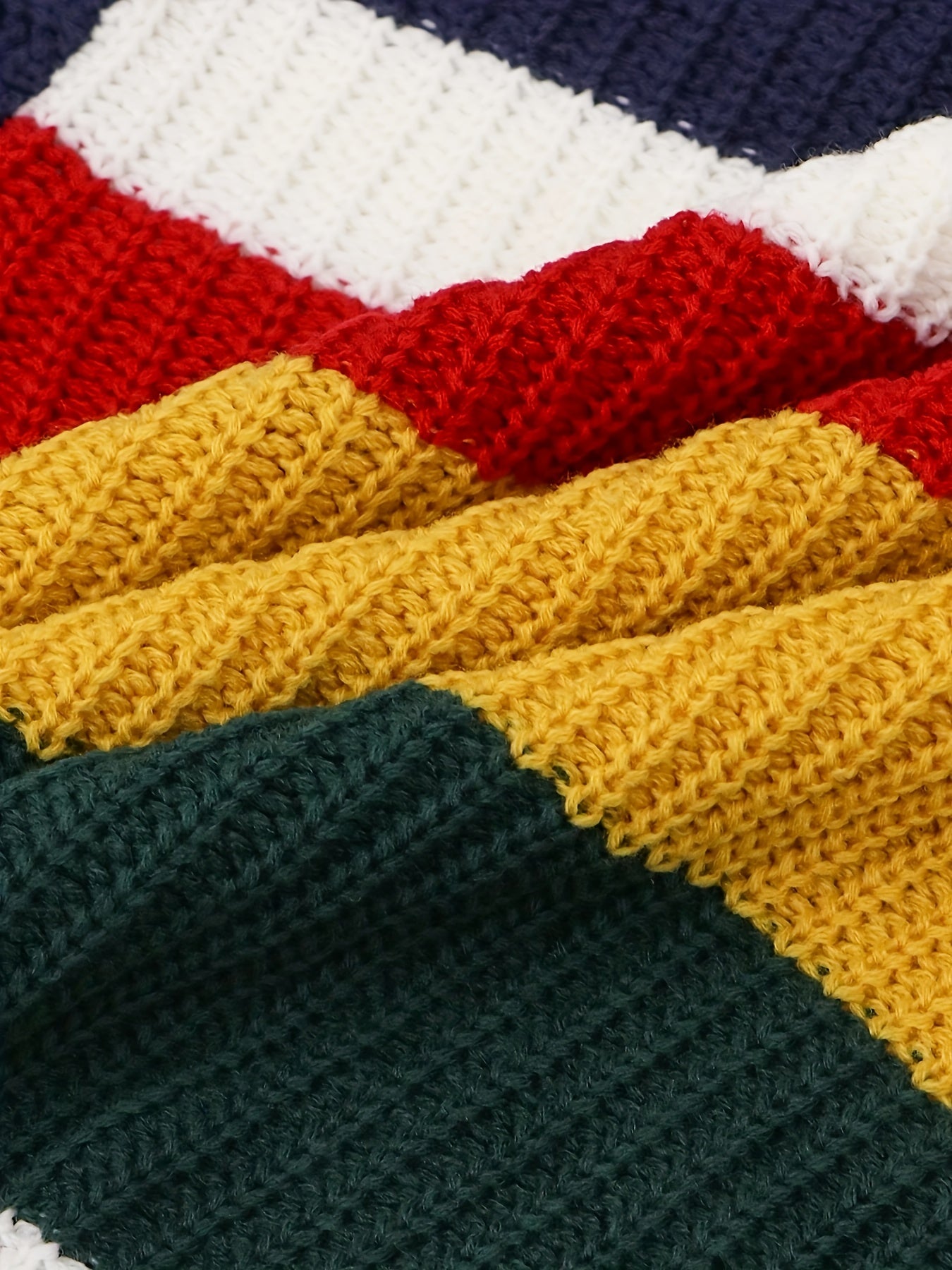 Pull Décontracté à Rayures