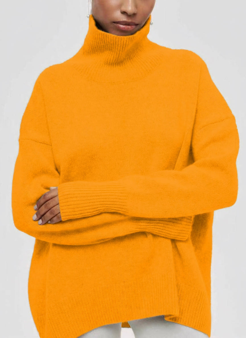 Pull Merlina – Col Roulé & Coupe Loose