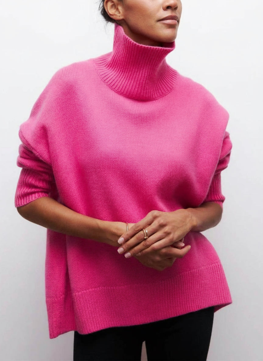 Pull Merlina – Col Roulé & Coupe Loose