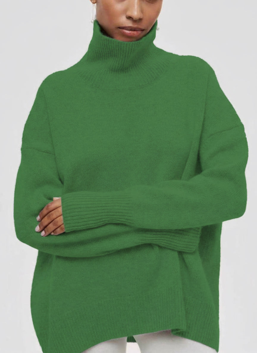 Pull Merlina – Col Roulé & Coupe Loose