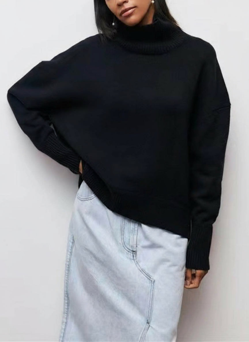 Pull Merlina – Col Roulé & Coupe Loose