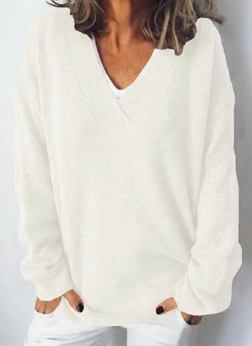Pull Adalyn – Col V & Coupe Fluide