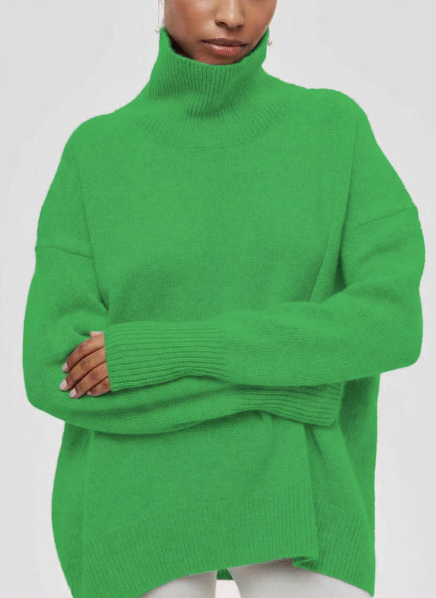 Pull Merlina – Col Roulé & Coupe Loose