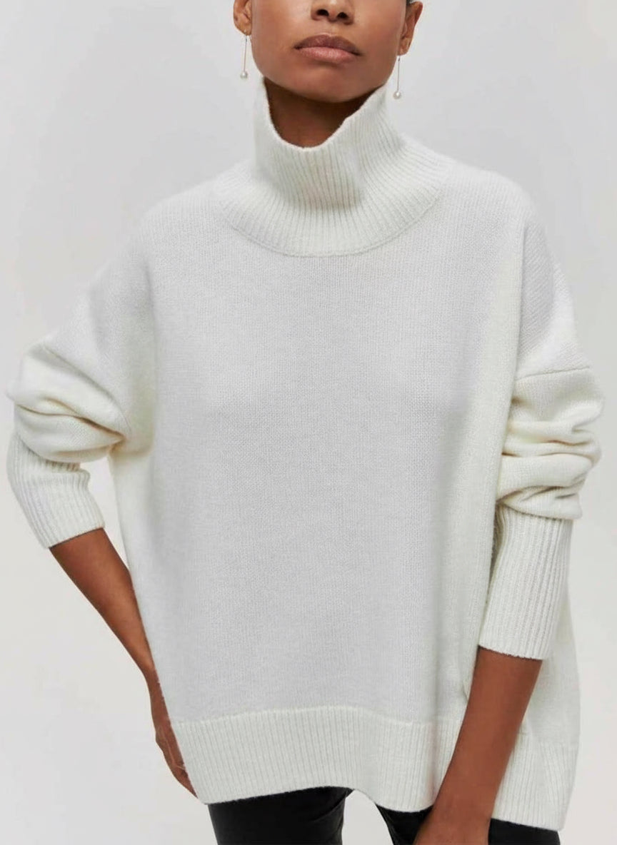 Pull Merlina – Col Roulé & Coupe Loose