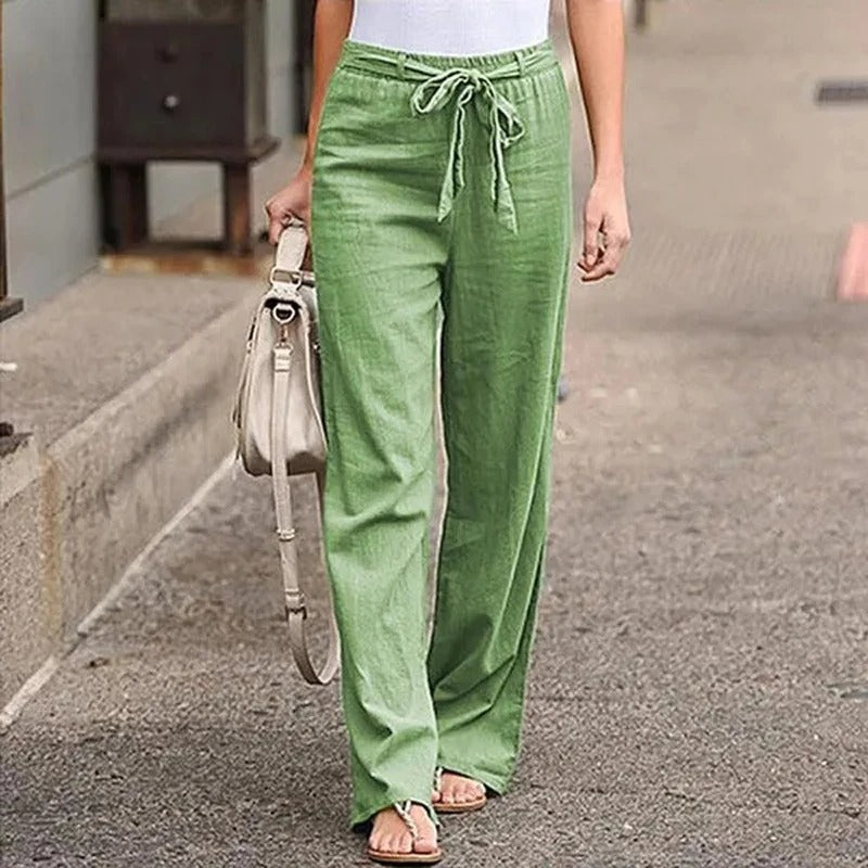 Calista – pantalon fluide en coton et lin