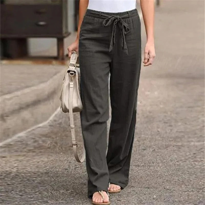 Calista – pantalon fluide en coton et lin