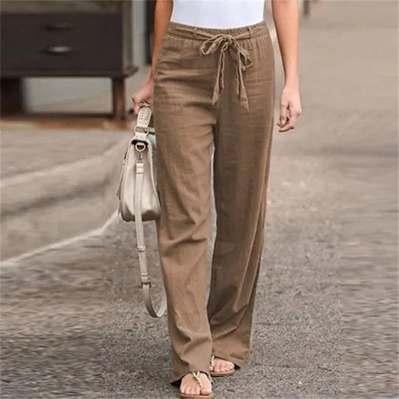 Calista – pantalon fluide en coton et lin