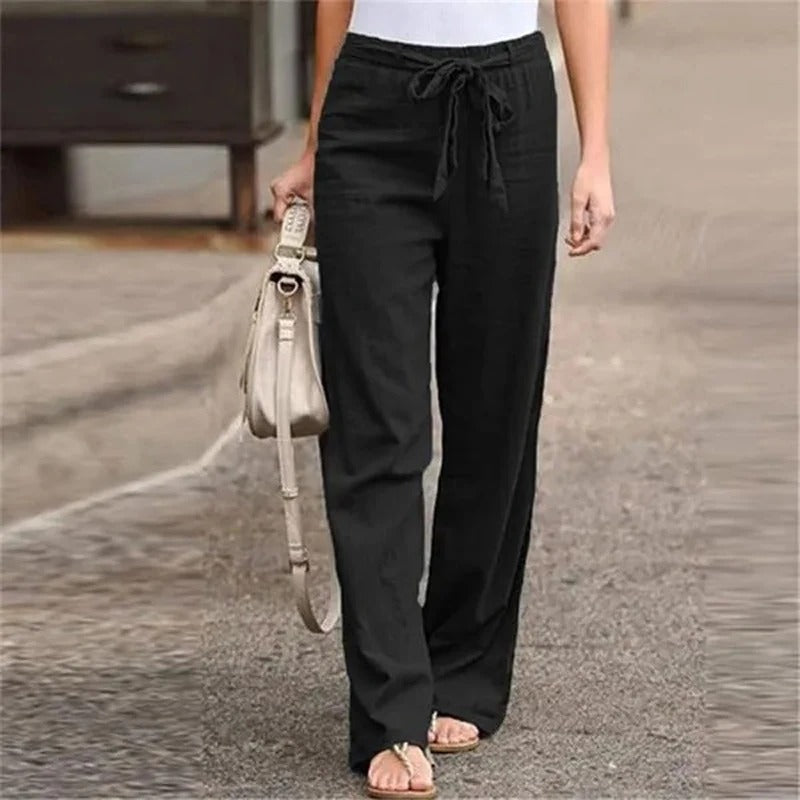 Calista – pantalon fluide en coton et lin