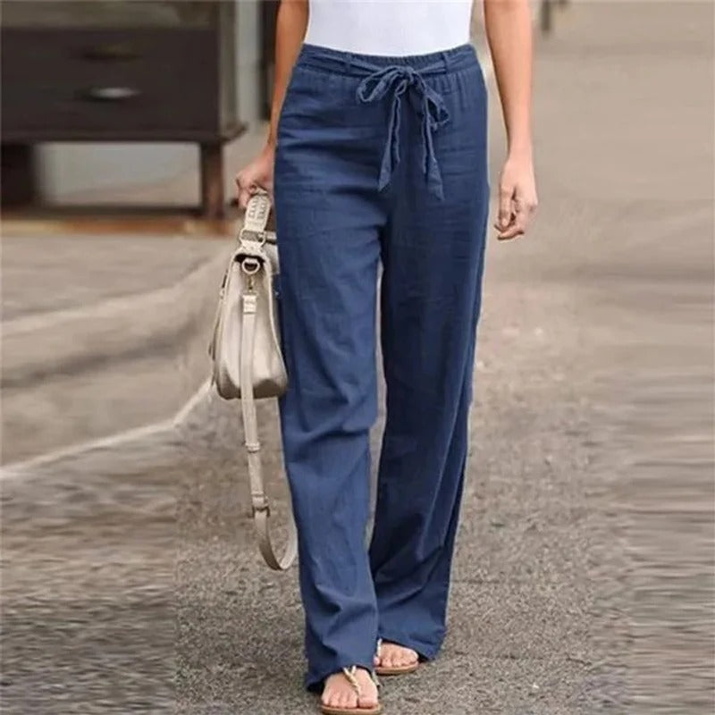 Calista – pantalon fluide en coton et lin
